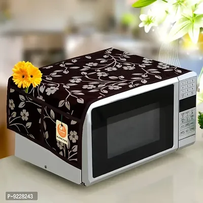 KANUSHI Industries? 1 Pc Microwave/Oven Top Cover + 1 Pc Fridge/Refrigerator Top Cover + 3 Fridge Mate (Micro+FRI-Brown-Raj+M-02)-thumb3