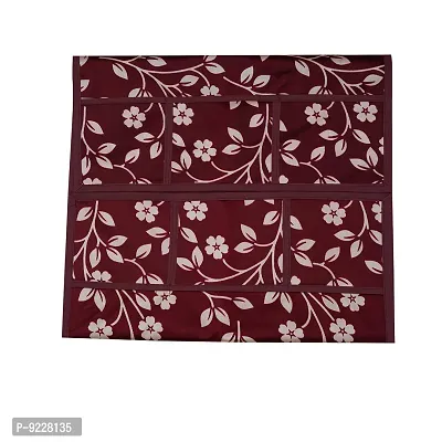 KANUSHI Industries? Fridge Covers/Refrigerator Cover (Color- Blue)(VAR-FRI-SMALL-LEAVES-BLUE-01) (VAR-FRI-MAROON-RAJ-01)-thumb3