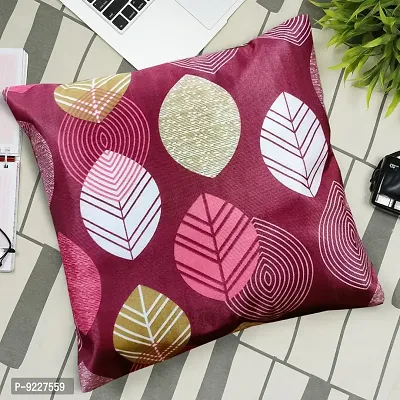 KANUSHI Industries? Reversible Decorative Cushion Covers Set of- 1 (24 X24 Inches)(CC-MAROON-LONG-LEVS-1PC-24X24)