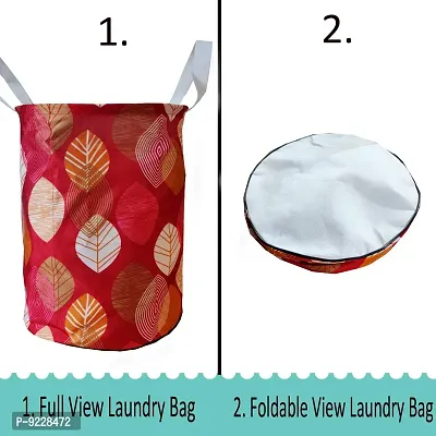 KANUSHI Industries? Designer Laundry Bag+ 1 Pc Waterproof  Dustproof Top Load Fully Automatic Washing Machine Cover(Suitable for 6 Kg, 6.5 kg, 7 kg, 7.5 kg)(LB+WASHING-FULLY-MAROON-SMALL-LEVS)-thumb5