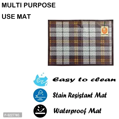 KANUSHI Industries? Washable Easy to fold-able Plats Mats for Dining Table(TAB-MATS-NW-NEW-09-6PC)-thumb5