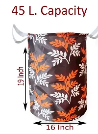 KANUSHI Industries? Designer Laundry Bag+ 1 Pc Waterproof  Dustproof Top Load Fully Automatic Washing Machine Cover(Suitable for 6 Kg, 6.5 kg, 7 kg, 7.5 kg)( LB+WASHING-FULLY-BROWN-SMALL-LEVS)-thumb2