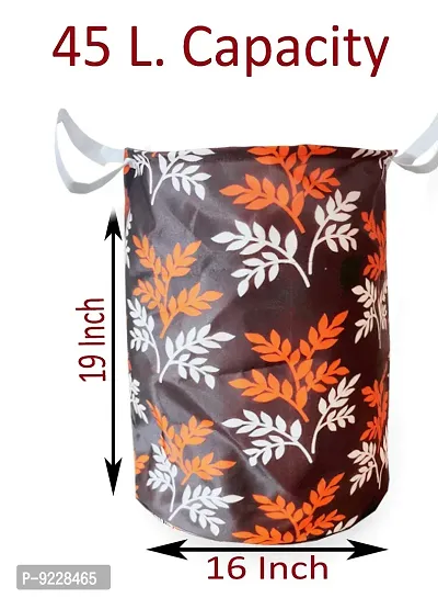 KANUSHI Industries? Designer Laundry Bag+ 1 Pc Waterproof  Dustproof Top Load Fully Automatic Washing Machine Cover(Suitable for 6 Kg, 6.5 kg, 7 kg, 7.5 kg)( LB+WASHING-FULLY-BROWN-SMALL-LEVS)-thumb3