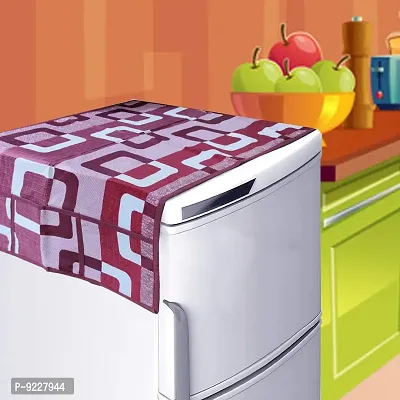 KANUSHI Industries? Fridge Covers/Refrigerator Cover (Color- Blue)(VAR-FRI-SMALL-LEAVES-BLUE-01) (VAR-FRI-Wine-Box-TOP)-thumb2