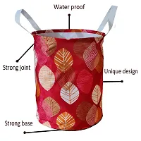 KANUSHI Industries? Designer Laundry Bag+ 1 Pc Waterproof  Dustproof Top Load Fully Automatic Washing Machine Cover(Suitable for 6 Kg, 6.5 kg, 7 kg, 7.5 kg)(LB+WASHING-FULLY-MAROON-SMALL-LEVS)-thumb3