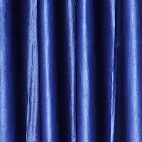 KANUSHI Industries? 1 Pieces Washable Polyster Eyelet Window Curtain Set (Curtain Plain Blue 1PC)-thumb2