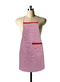 KANUSHI Industries? Apron for Kitchen Waterproof with Side Pocket(Red)(APRON-1-PC-RED-SCHOL-SID)-thumb1