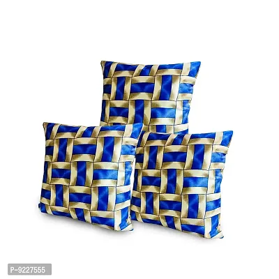 KANUSHI Industries? Reversible Decorative Cushion Covers Set of- 1 (24 X24 Inches)(CC-BLUE-GOLDEN-LINE-1PC-24X24)-thumb4