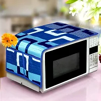 KANUSHI Industries? Washable Cotton 1 Piece Lpg Gas Cylinder Cover+1 Pc Fridge Covers/Refrigerator Cover +1 Pc Microwave Cover+2 Pc Handle Cover (CYL+FRI+Micro+2-Handle-Blue-Box)-thumb2