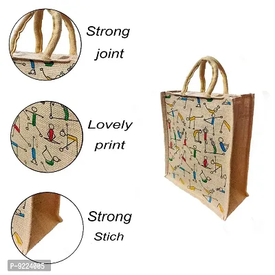 KANUSHI industries? Printed Design Jute Bag (Small Size)(JUTE-BAG-J-5-SIZE-S)-thumb3