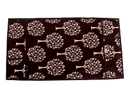 Kanushi Industries? Floral (Tree) Design Fridge Top Cover with 6 Utility Pockets (Brown Color)-thumb1