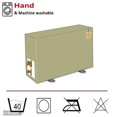 KANUSHI Industries? 100% Waterproof Split AC Cover for Outdoor Unit 1.5 to 2.0 Ton Capacity (VAR-AC-Out-Transparent) (VAR-AC-OUT-WATRPROOF-KHAKI-01)-thumb2