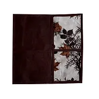 KANUSHI Industries? Fridge Covers/Refrigerator Cover + 1 Pc Microwave/Oven Cover for Top (Color- Brown)(Copy-FRI+Micro-Brown-SHUB)-thumb3