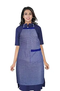 KANUSHI Industries Apron For Kitchen Waterproof With Side Pocket- Set of 2 (VAR-APRN-2-SCL-GREEN+BLUE-SID)-thumb1