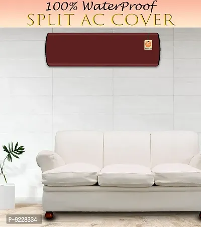 KANUSHI industries? 100% Waterproof Split AC Cover For Indoor Unit 1.5 to 2.0 Ton Capacity (AC-IN-WATERPROOF-MAROON-01)-thumb2