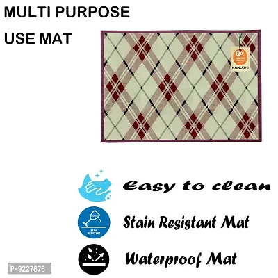 KANUSHI Industries? Washable Easy to fold-able Plats Mats for Dining Table(TAB-MATS-NW-NEW-04-6PC)-thumb5