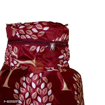 KANUSHI Industries Designer LPG Gas Cylinder Cover Set of 2Pc (2PCS+CYL-Maroon-Small-LEVS+Maroon-Tree)-thumb5