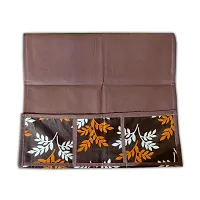 KANUSHI Industries? Fridge Top Covers/Refrigerator Covers/Fridge Covers/Refrigerator Top Covers (Brown Color)(FRI-Short LEAVES-BROWN-01)-thumb2