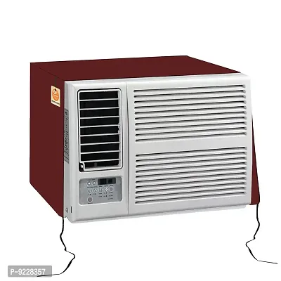 KANUSHI industries? 100% Waterproof And Dustproof Window AC Cover 1.5 to 2.0 Ton Capacity (AC-WIN-WATERPROOF-MAROON-01)