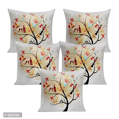 KANUSHI Industries? Decorative Cushion Covers Set of- 5 (16x16 Inches)-thumb2