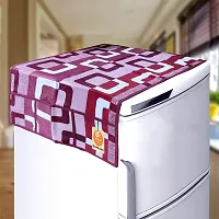 KANUSHI Industries? 1Pc Fridge Cover for Top with 6 Utility Pockets + 1 Handles Covers + 3 Fridge Mats (VAR-FRI-WINE-BOX-TOP-COMBO-M-2)-thumb1