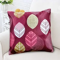 KANUSHI Industries? Reversible Decorative Cushion Covers Set of- 1 (24 X24 Inches)(CC-MAROON-LONG-LEVS-1PC-24X24)-thumb1