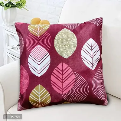 KANUSHI Industries? Reversible Decorative Cushion Covers Set of- 1 (24 X24 Inches)(CC-MAROON-LONG-LEVS-1PC-24X24)-thumb2