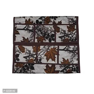 KANUSHI Industries? Fridge Covers/Refrigerator Cover (Color- Blue)(VAR-FRI-SMALL-LEAVES-BLUE-01) (VAR-FRI-BROWN-SHUB-01)-thumb3