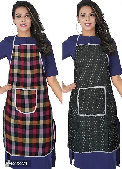 KANUSHI Industries? Apron For Waterproof Women Set of 2 (Multicolour),