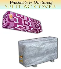 KANUSHI Industries? Split AC Cover Set for Indoor and Outdoor Unit 1.5 to 2.0 Ton Capacity (VAR-AC-in-Out-Wine-Box)-thumb1