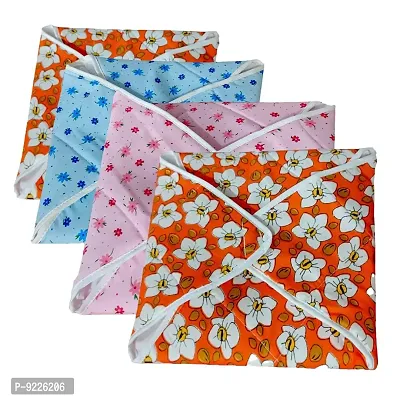 KANUSHI Industries? Cotton Roti Cover/Chapati Cover/Roti Rumals- Set of 4 ( Multicolor)(ROTI-COVER-COMBO-3-4PC)