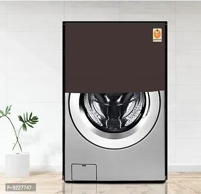 KANUSHI Industries? 100% Waterproof  Dustproof Front Load Automatic Washing Machine Cover (Suitable for 6 Kg, 6.5 kg, 7 kg, 7.5 kg)(WASMAC-Waterproof-Coffee-Front)