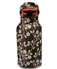 KANUSHI Industries? Cotton Leaves Design1 Piece Lpg Gas Cylinder Cover (VAR1-CYL-BROWN-RAJ-01)-thumb3