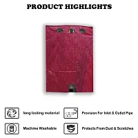 KANUSHI Industries? Waterproof  Dustproof Small Box Design Top Load Fully Automatic Washing Machine Cover (Maroon) (Suitable for 6 Kg, 6.5 kg, 7 kg, 7.5 kg)(WASMAC-MAROON-PL-FULLY-01)-thumb3