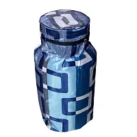 KANUSHI Industries? Cotton Leaves Design1 Piece Lpg Gas Cylinder Cover(VAR1-CYLN-BLUEBOX-01)-thumb3