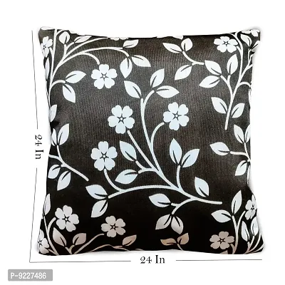 KANUSHI Industries? Reversible Decorative Cushion Covers Set of- 2 (24 X24 Inches)(CC-BROWN-RAJ-2PC-24X24)-thumb3