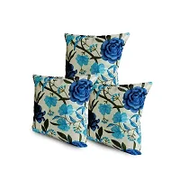 KANUSHI Industries? Decorative Cushion Covers Set of- 3 (16x16 Inches)(CC-BLUE-ROSE-3PC)-thumb4