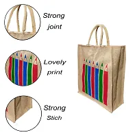 KANUSHI industries? Printed Design Jute Bag Pack of 2 (Small Size)(JUTE-BAG-J-9-SIZE-S-2PC)-thumb4