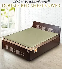 KANUSHI Industries? Bed Mattresses Protectors (Double-Bed-Sheet-W.F-KAHKI-01)-thumb1