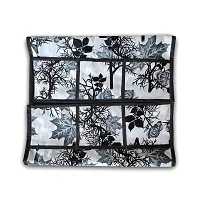 KANUSHI Industries? Fridge Covers/Refrigerator Cover (Color- Blue)(VAR-FRI-SMALL-LEAVES-BLUE-01) (VAR-FRI-BLACK-SHUB-TOP-01)-thumb2