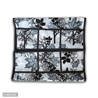 KANUSHI Industries? Fridge Covers/Refrigerator Cover (Color- Blue)(VAR-FRI-SMALL-LEAVES-BLUE-01) (VAR-FRI-BLACK-SHUB-TOP-01)-thumb3