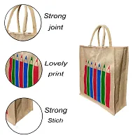 KANUSHI industries? Printed Design Jute Bag Pack Of 3 (Large Size)(JUTE-BAG-J-9-SIZE-L-3PC)-thumb4