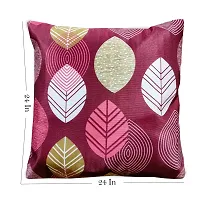 KANUSHI Industries? Reversible Decorative Cushion Covers Set of- 1 (24 X24 Inches)(CC-MAROON-LONG-LEVS-1PC-24X24)-thumb2