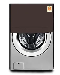 KANUSHI Industries? 100% Waterproof  Dustproof Front Load Automatic Washing Machine Cover (Suitable for 6 Kg, 6.5 kg, 7 kg, 7.5 kg)(WASMAC-Waterproof-Coffee-Front)-thumb1