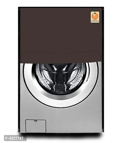 KANUSHI Industries? 100% Waterproof  Dustproof Front Load Automatic Washing Machine Cover (Suitable for 6 Kg, 6.5 kg, 7 kg, 7.5 kg)(WASMAC-Waterproof-Coffee-Front)-thumb2