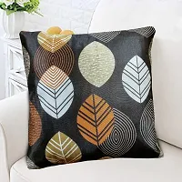 KANUSHI Industries? Reversible Decorative Cushion Covers Set of- 2 (24 X24 Inches)(CC-BROWN-LONG-LEVS-2PC-24X24)-thumb1