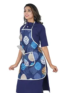 KANUSHI Industries? Apron for Kitchen Waterproof with Front Pocket(Blue)(APRON-1-PC-BLUE-LONG-LEVS)-thumb4