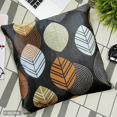 KANUSHI Industries? Reversible Decorative Cushion Covers Set of- 2 (24 X24 Inches)(CC-BROWN-LONG-LEVS-2PC-24X24)