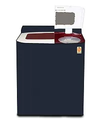 KANUSHI Industries? 100% Waterproof  Dustproof Top Load Semi Automatic Washing Machine Cover ( Suitable For 6 Kg, 6.5 kg, 7 kg, 7.5 kg) (WASMAC-WATERPROOF-NAVY-BLUE-SEMI)-thumb1