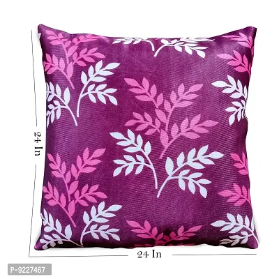 KANUSHI Industries? Reversible Decorative Cushion Covers Set of- 2 (24 X24 Inches)(CC-WINE-SMALL-LEVS-2PC-24X24)-thumb3